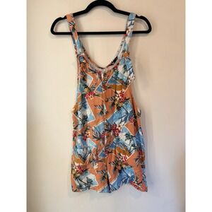 Jay Jays Tropical Hawaiian Romper AU 8 US 4 Pineapple Print Button Front